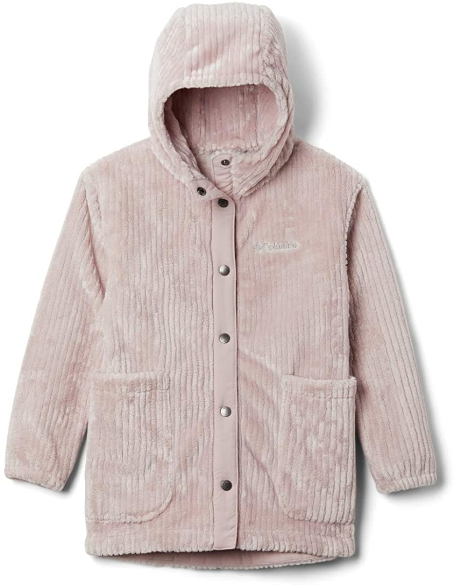 Columbia's Fire Side jacket comes in girly colors of pink, tan, and malbec