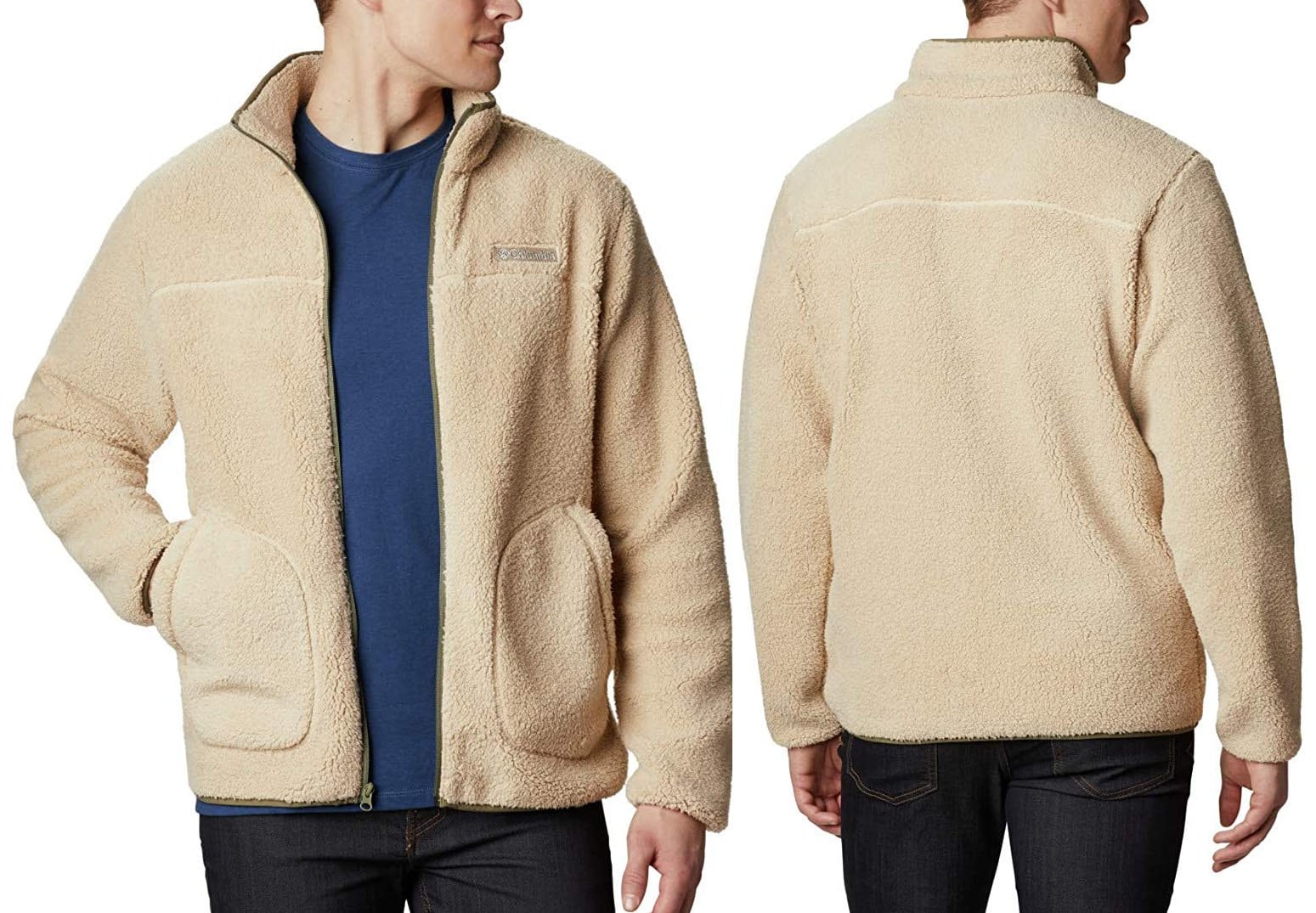 Columbia's Rugged Ridge II features lightweight Sherpa fleece, making it a perfect everyday go-to jacket