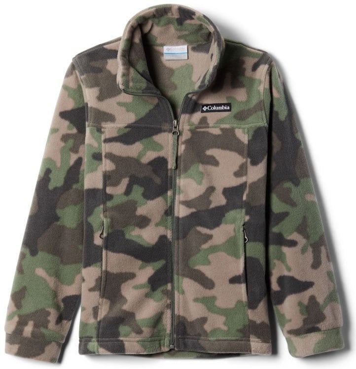 Give your little boys some stylish cold-weather look with Columbia's Zing III printed fleece jacket