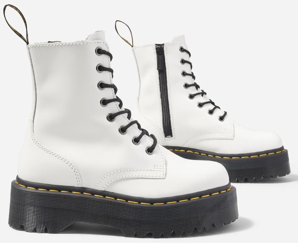 Also available in white leather, the Jadon boots are super comfy with air-cushioned soles