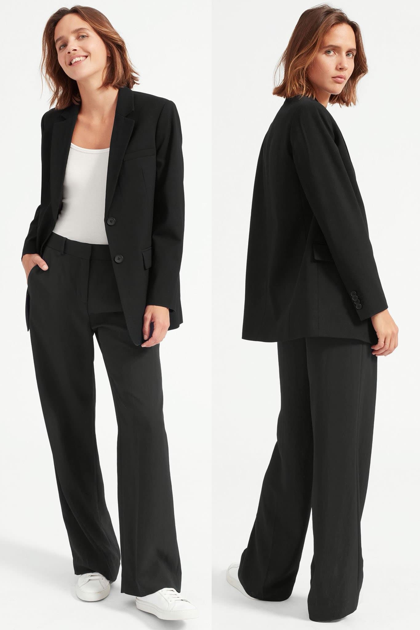 Pair their pants with oversized blazers and jackets for a chic contemporary look