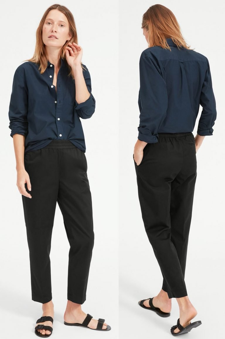 everlane pleated chino