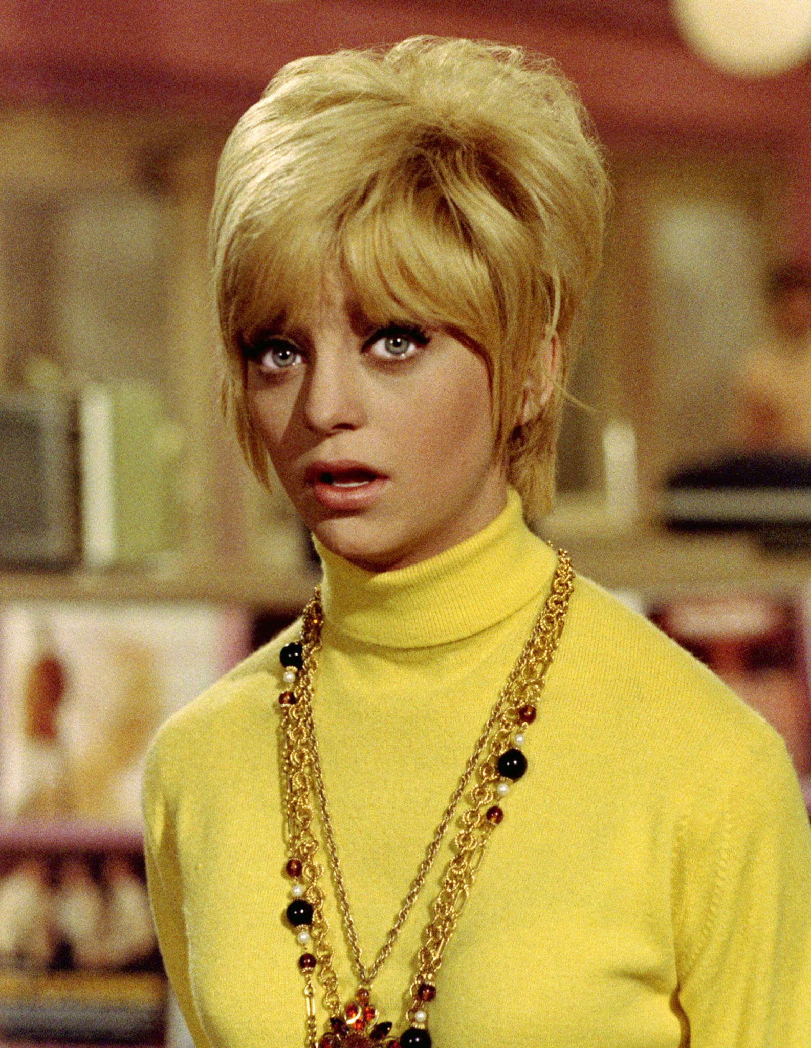 Goldie Hawn as Toni Simmons in the 1969 American screwball comedy film Cactus Flower