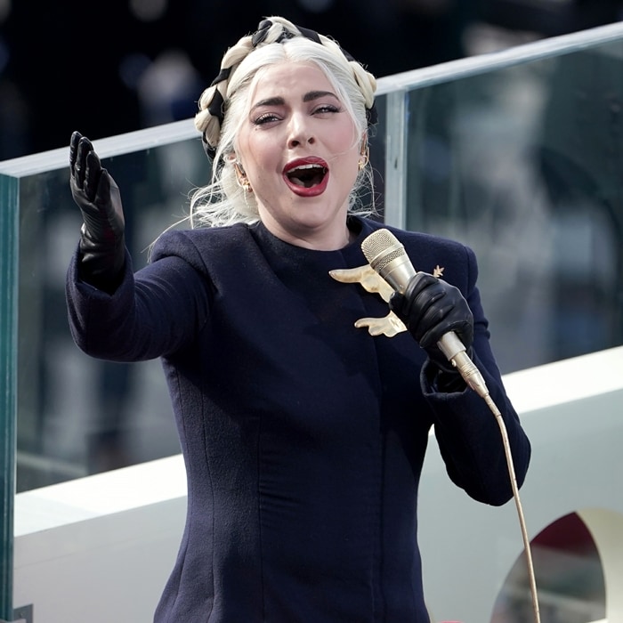 Lady Gaga performed at the 59th Presidential Inauguration on January 20, 2021, in Washington, DC, where Joe Biden became the 46th president of the United States