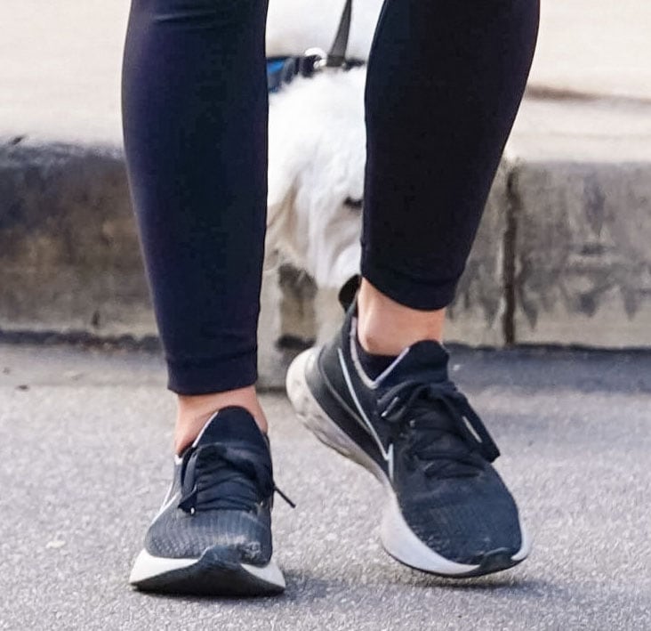 Lucy Hale completes her hiking look with Nike Renew Run shoes