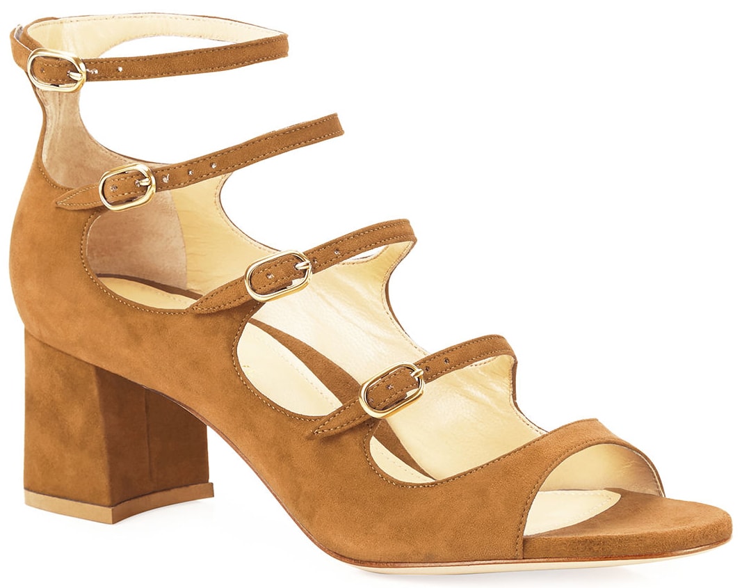 Camel-colored Marion Parke Bernadette Icon Mary Jane sandals