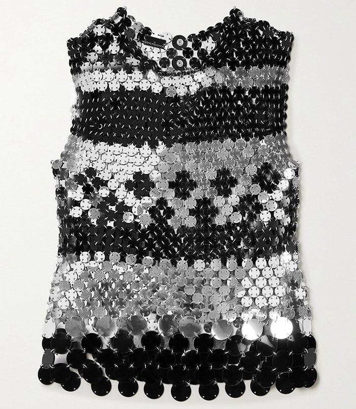 This Paco Rabanne chainmail tank is too bold for the courtroom