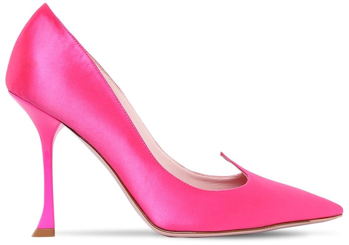 Roger Vivier Love Vivi Satin Pumps