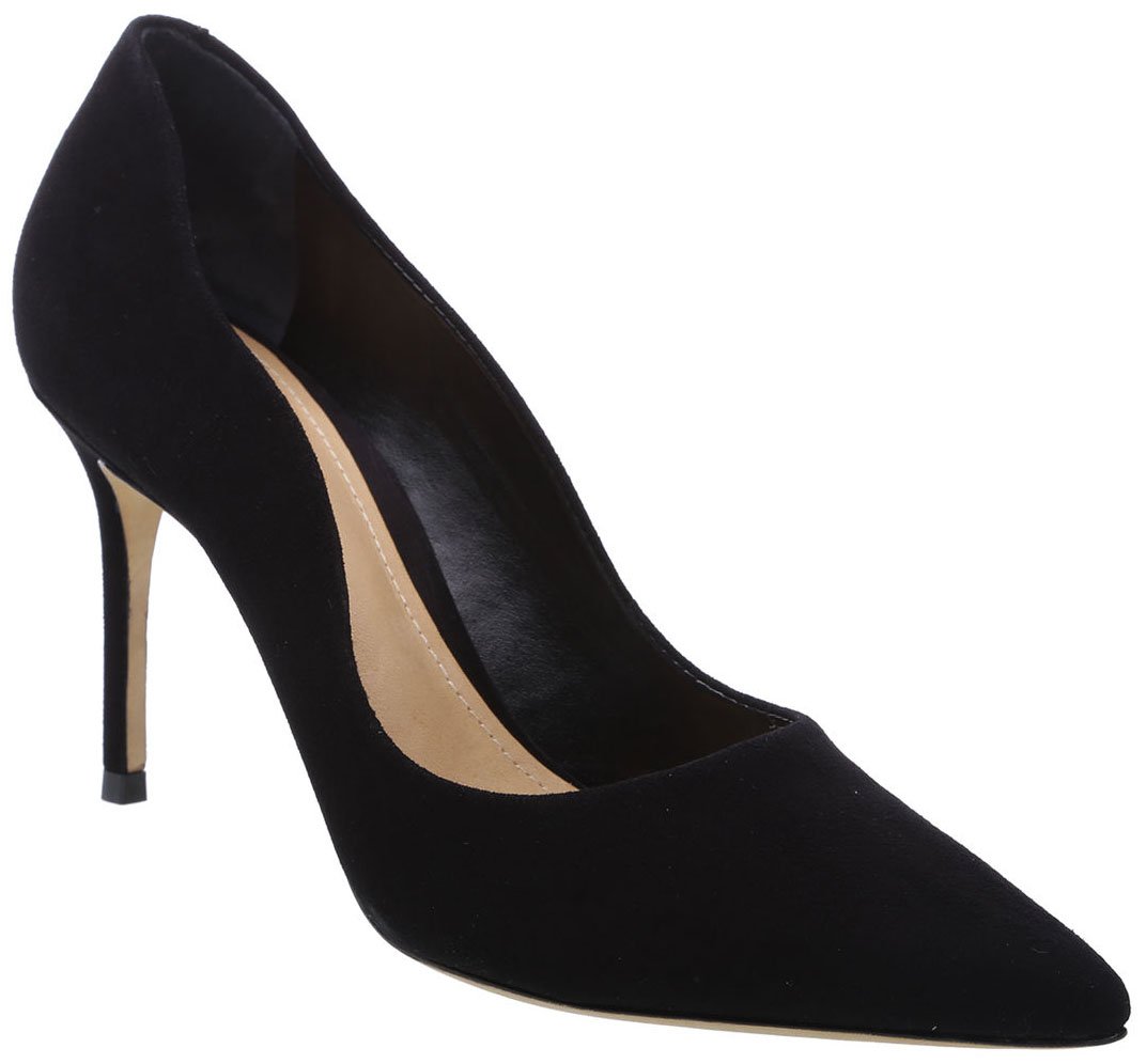 Give your masculine dress a touch of feminine glam with Schutz Analira scalloped pumps