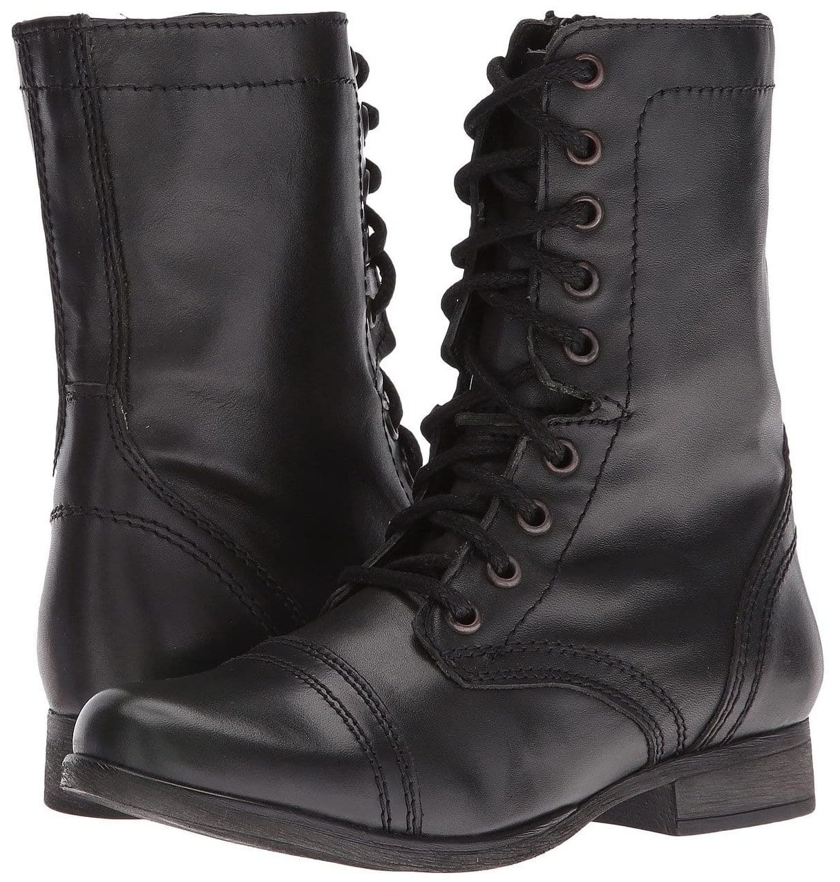Get festival-ready and wear your denim dresses with Steve Madden combat boots
