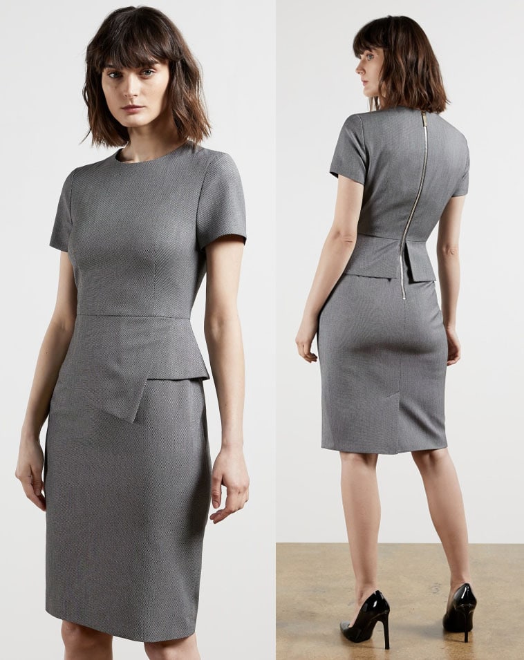 The British luxury clothing company has a large selection of classic but chic office dresses