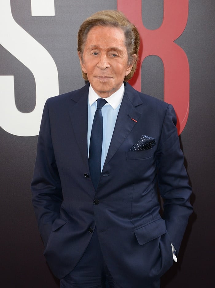 Valentino Garavani, pictured in 2018 at the Ocean's 8 world premiere, founded Italian luxury fashion house in 1960