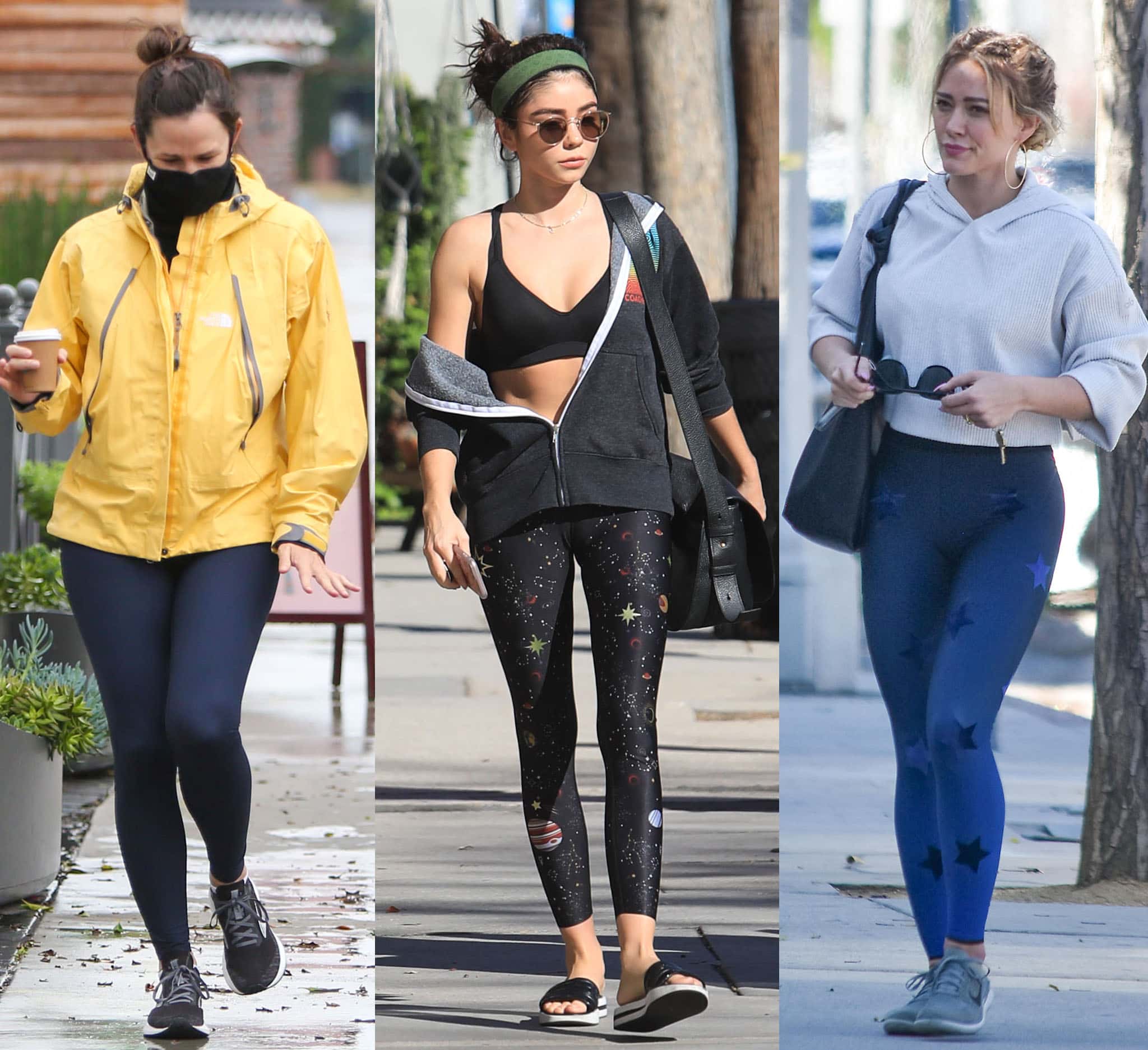 Jennifer Garner, Sarah Hyland, and Hilary Duff go for athleisure looks in leggings