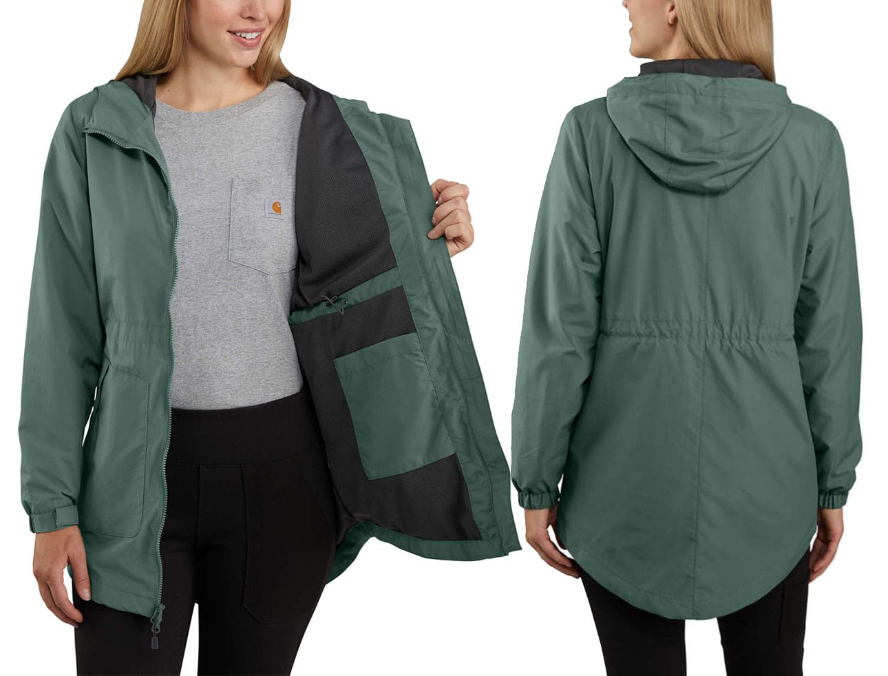 This lightweight rain jacket weighs in at only two ounces and can easily be stashed in your bag