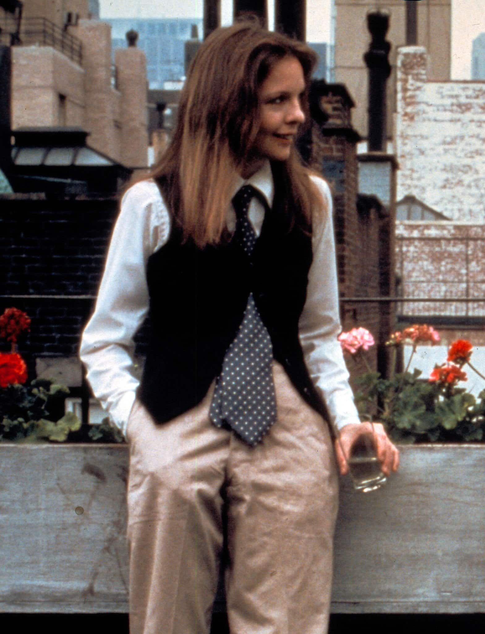 Diane Keaton wearing Ralph Lauren in the 1977 Woody Allen movie Annie Hall