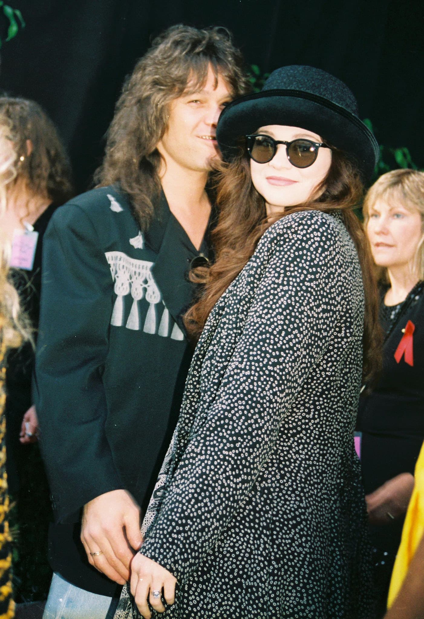 Eddie Van Halen and sitcom star Valerie Bertinelli, pictured in 1992, met at a Van Halen concert in Louisiana in 1980