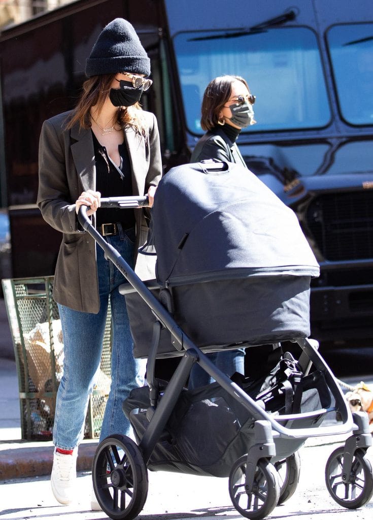 Emily Ratajkowski and Husband Sebastian Bear-McClard Take Newborn Son