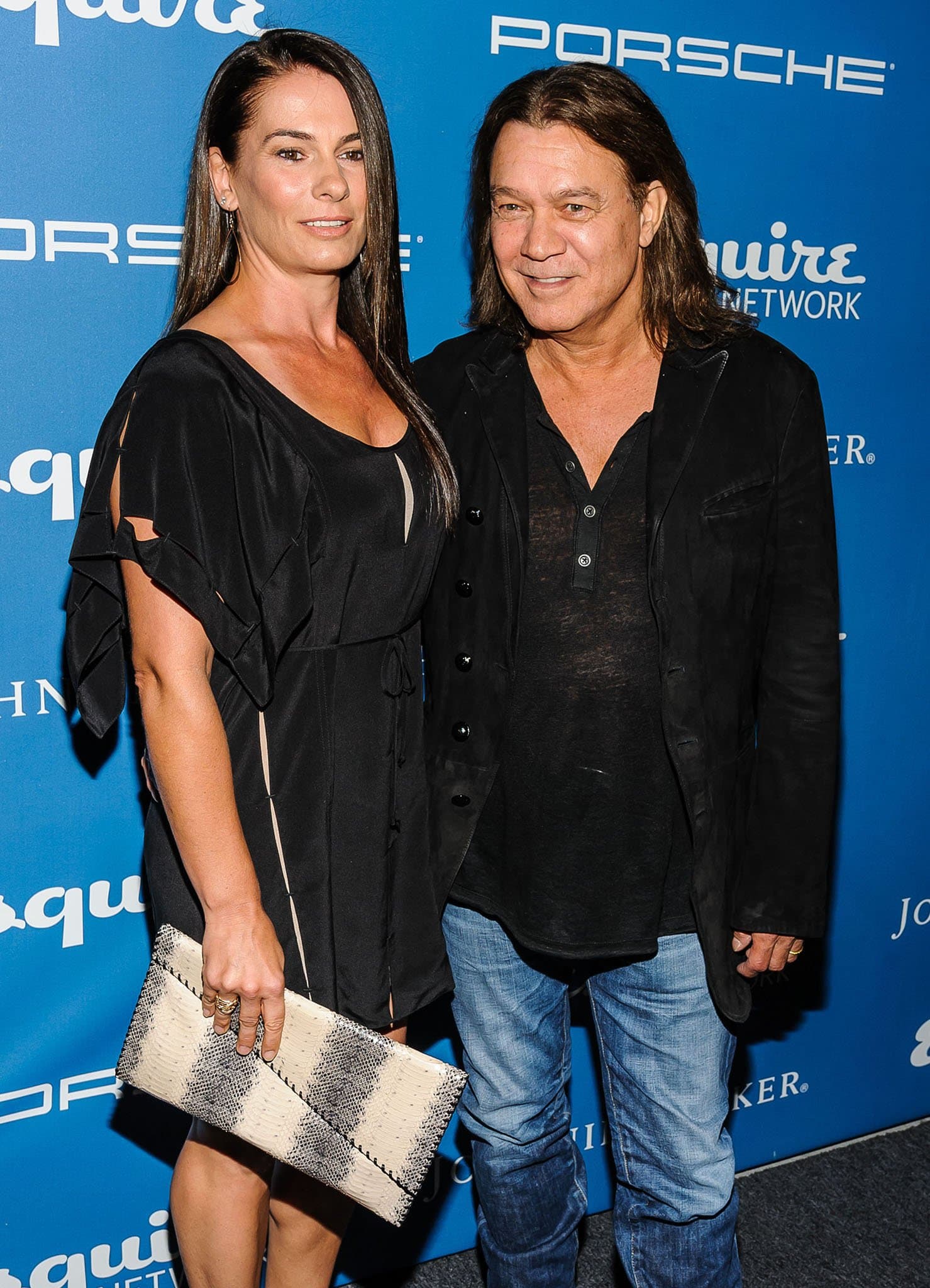 Janie Liszewski and the late Eddie Van Halen pictured at the Esquire 80th Anniversary and Esquire Network launch celebration on September 17, 2013