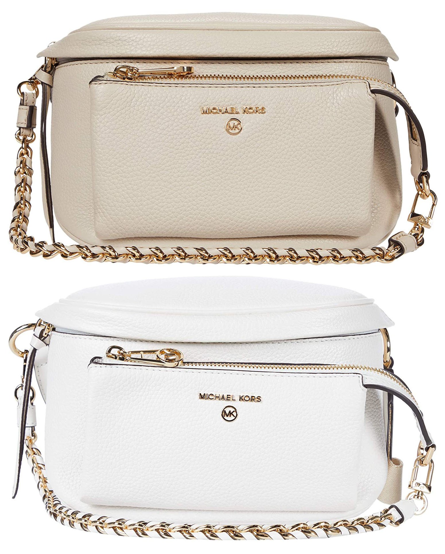 You can wear the Michael Kors' Slater sling pack around the waist, over the shoulder or across the body