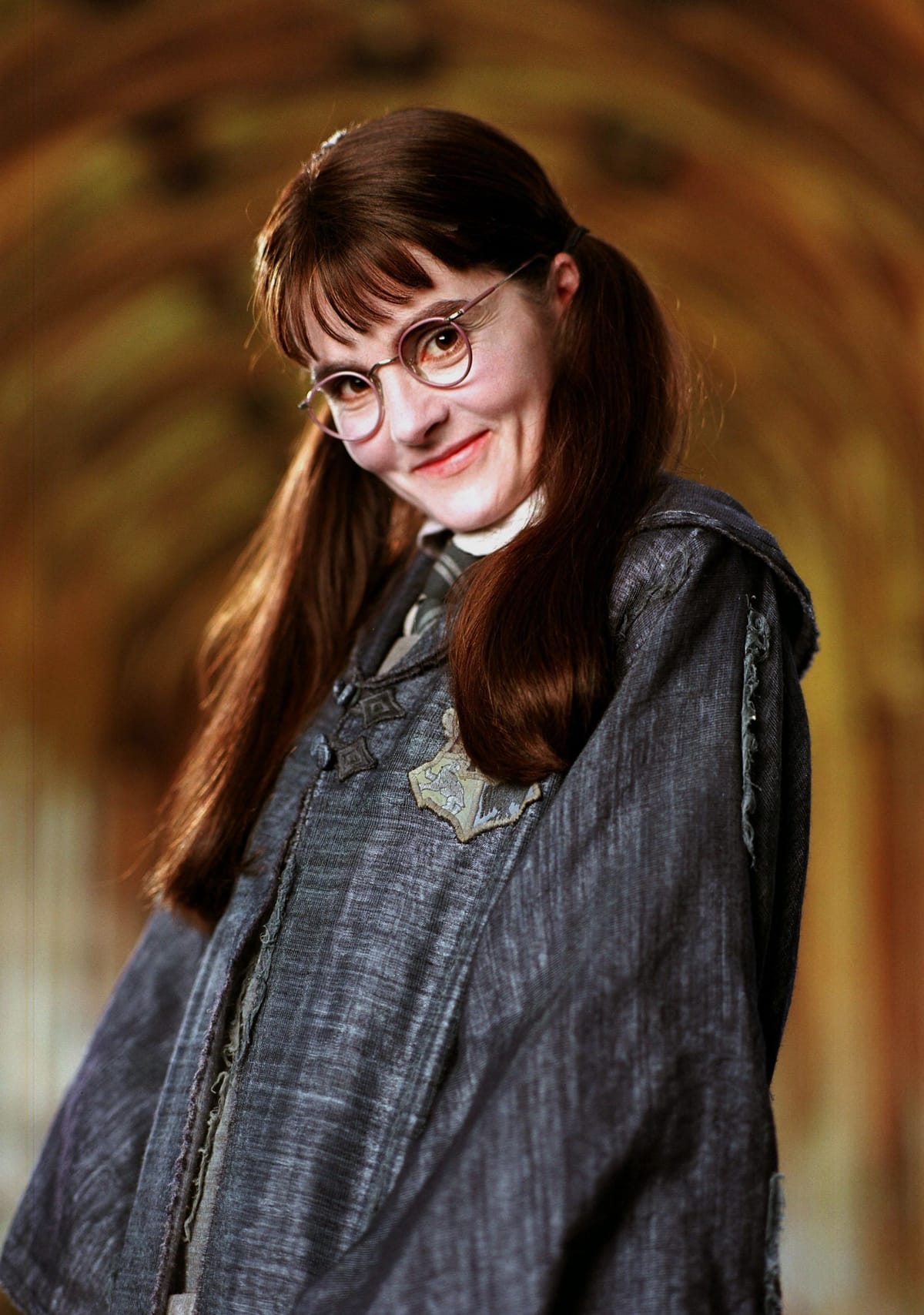 Shirley Henderson was 37 when she played Moaning Myrtle in "Harry Potter and the Chamber of Secrets" and 40 when she reprised the role in "Harry Potter and the Goblet of Fire"