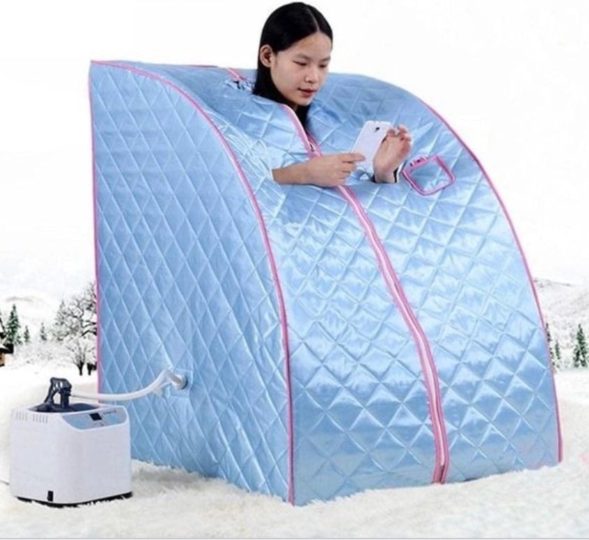 Mobile home steam sauna for personal relaxation sold on Wish shopping app