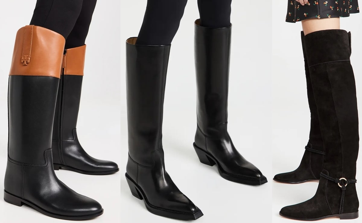 Riding boots are ideal for slimmer legs due to their sleek design, which allows for a flattering fit when worn over skinny jeans or paired with a pencil skirt, enhancing both style and silhouette