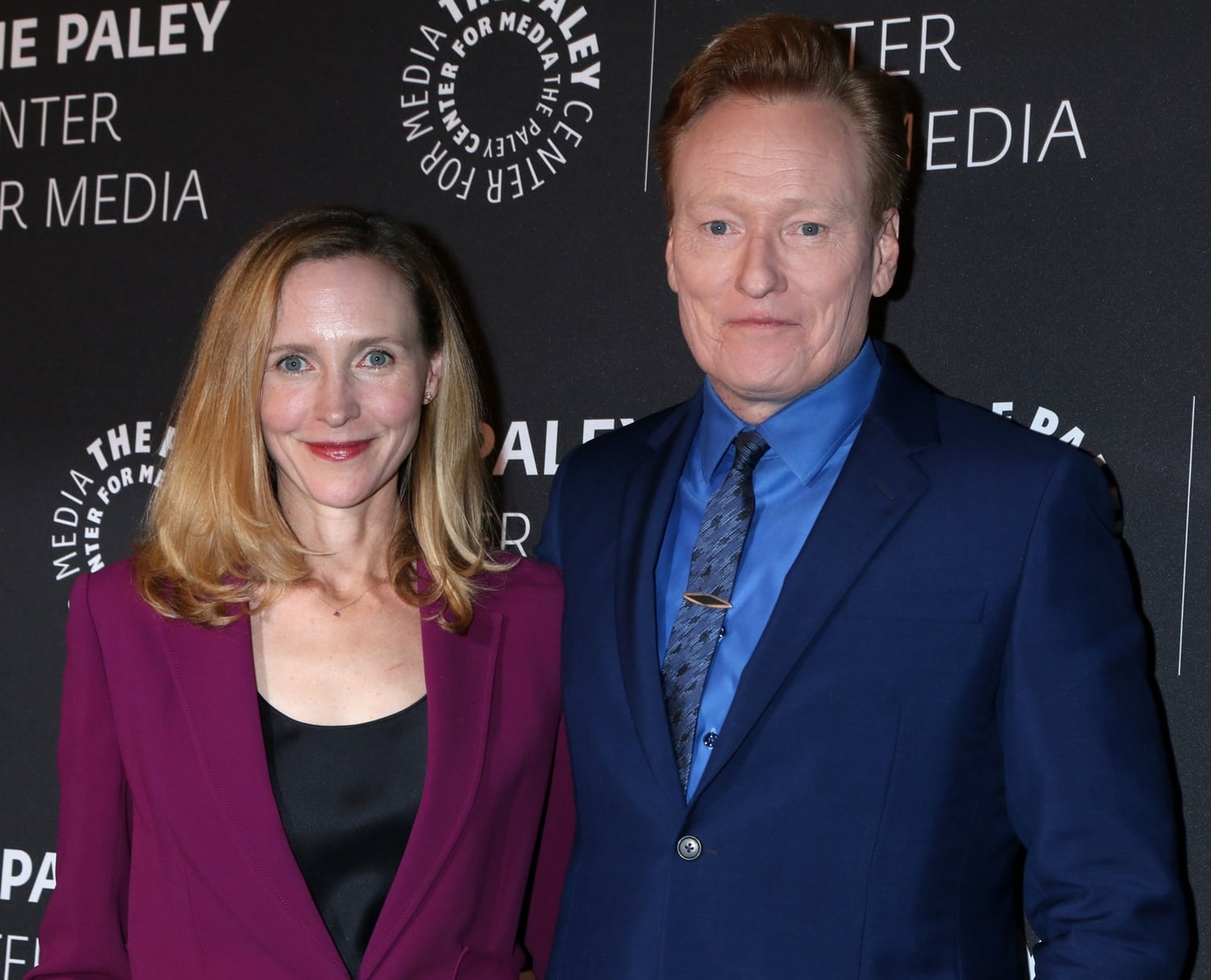 Liza Powel and her husband Conan OBrien arrive for The Paley Honors: A Special Tribute to Television's Comedy Legends