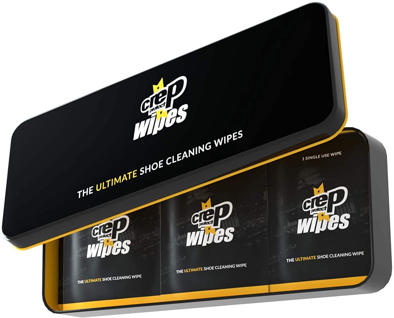 Perfect for unexpected stains, splashes, or marks, the Crep Protect Wipes have a rough side for tough stains and a soft side for general cleaning