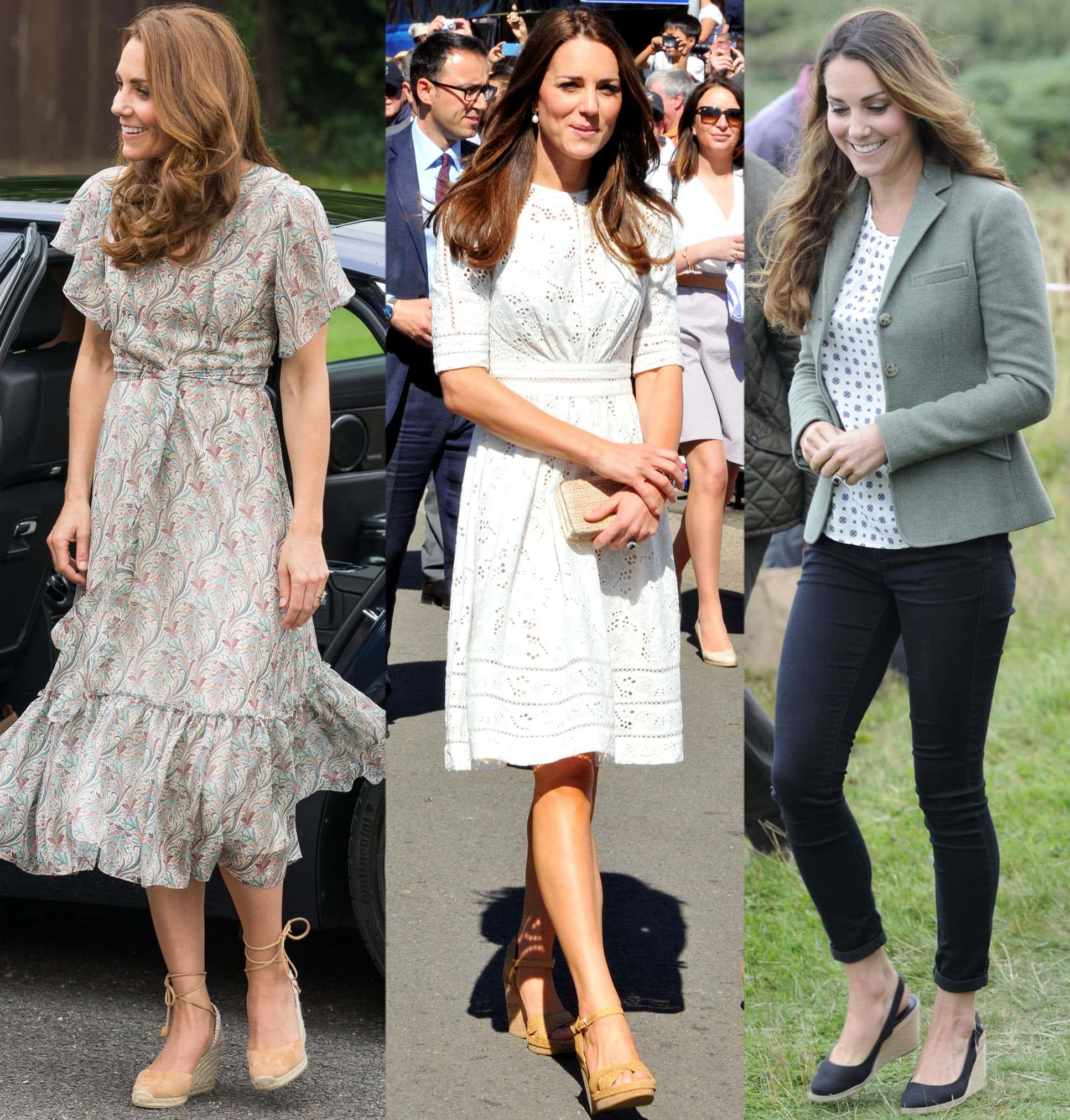 Duchess of Cambridge, Kate Middleton, has a penchant for wedge shoes