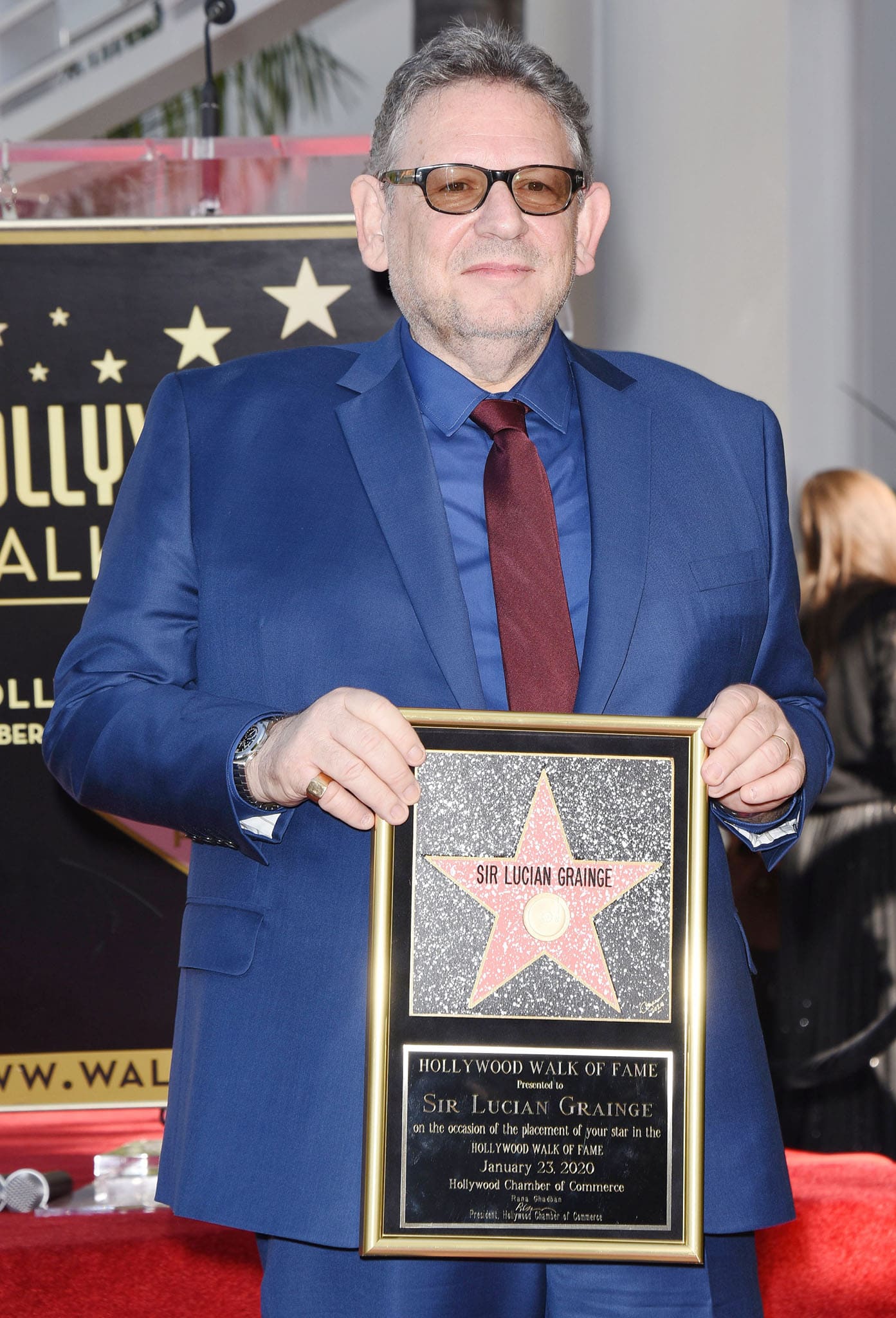 Elliot Grainge's dad Sir Lucian Grainge receives a star on the Hollywood Walk of Fame on January 23, 2020