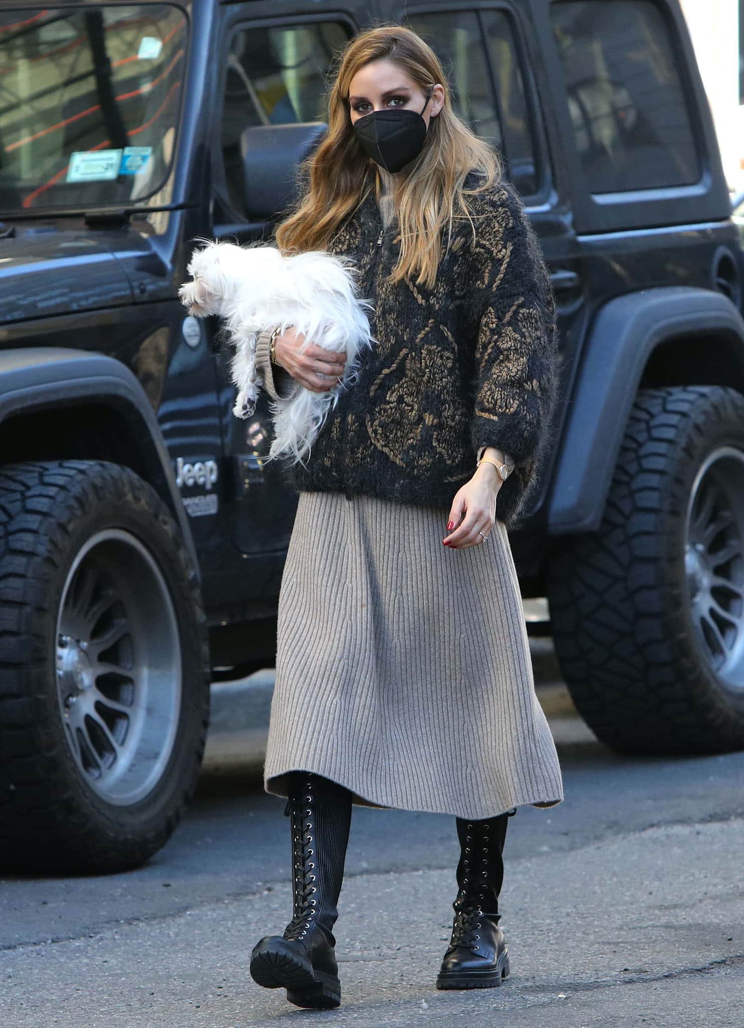 Olivia Palermo shows how to seamlessly transition from winter into spring in Brooklyn with Mr. Butler