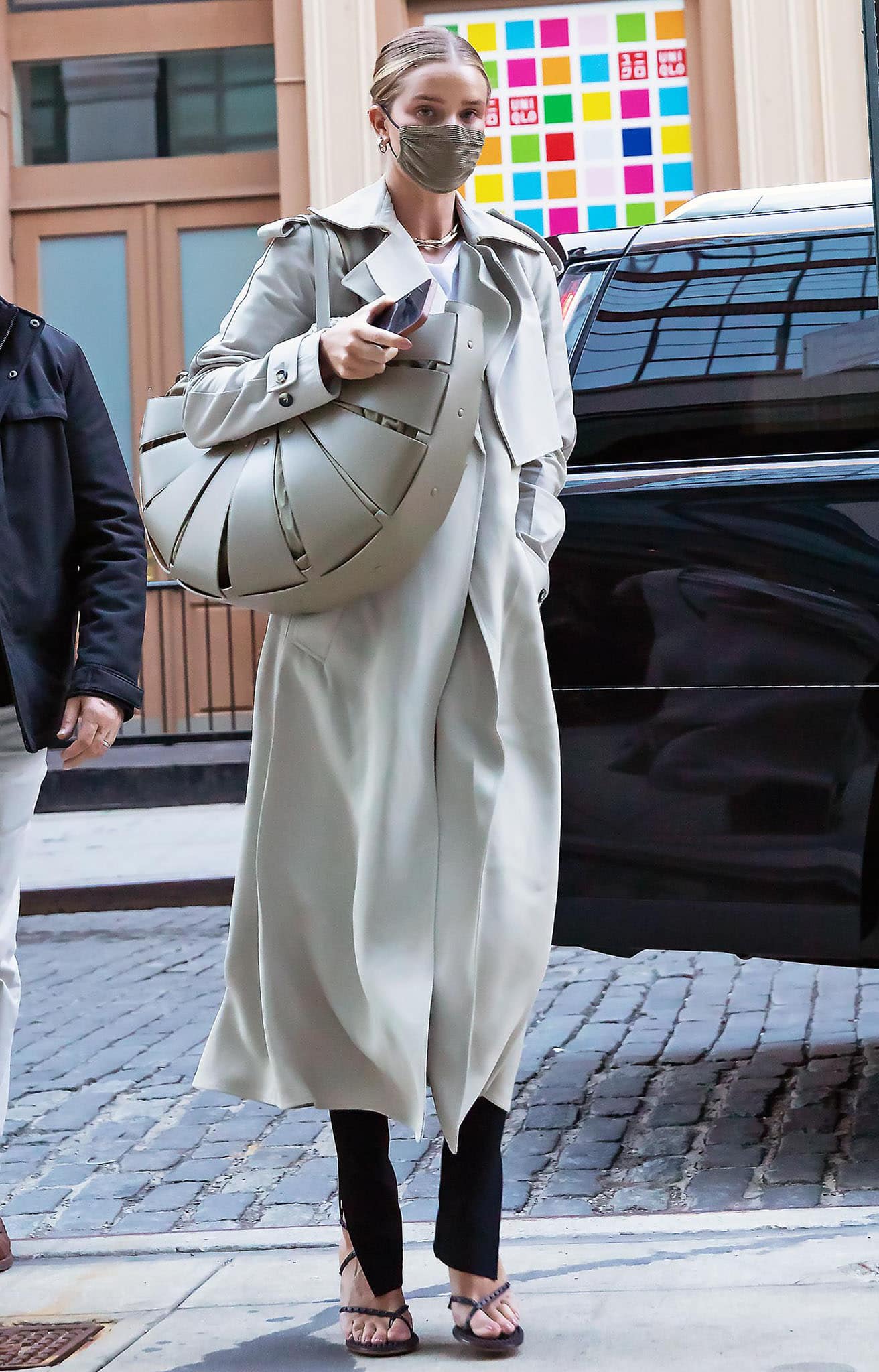 Rosie Huntington-Whiteley steps up her style game while out in Soho on April 13, 2021