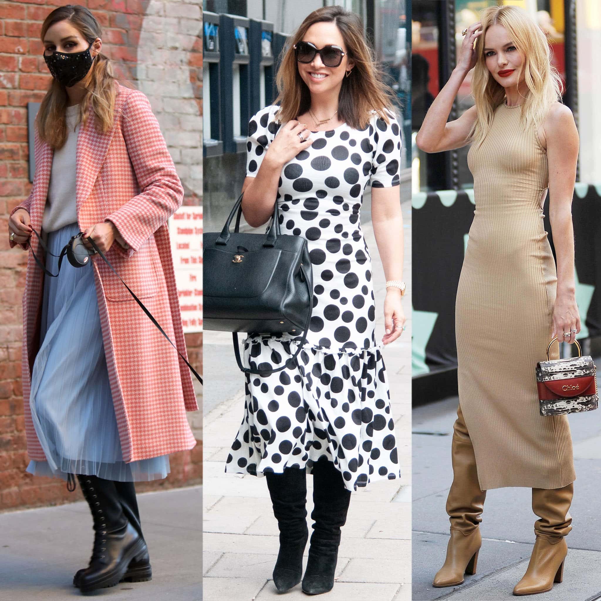 6 Chic Ways To Wear KneeHigh Boots With Dresses