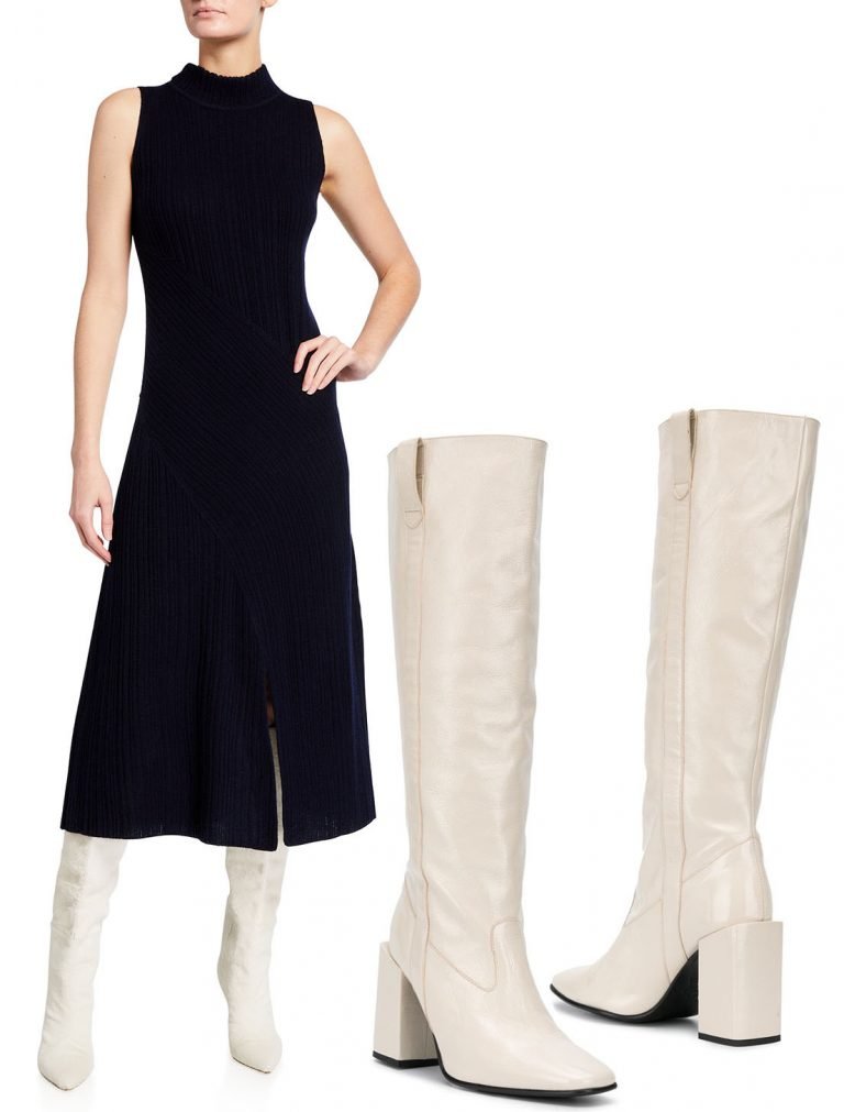 How to Wear KneeHigh Boots with Dresses Midi, Mini, & More!