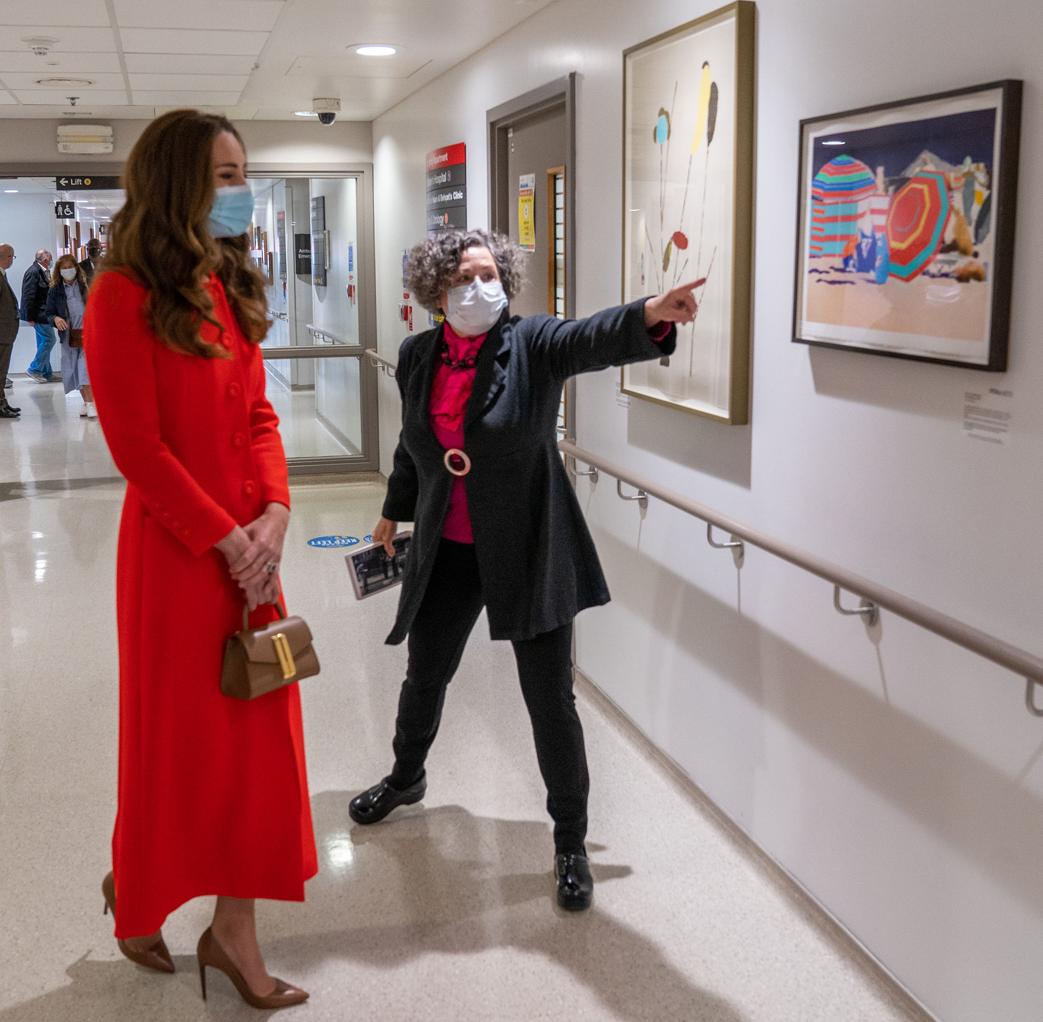 Duchess of Cambridge Kate Middleton visits the National Portrait Gallery to celebrate the launch of her Hold Still book on May 6, 2021