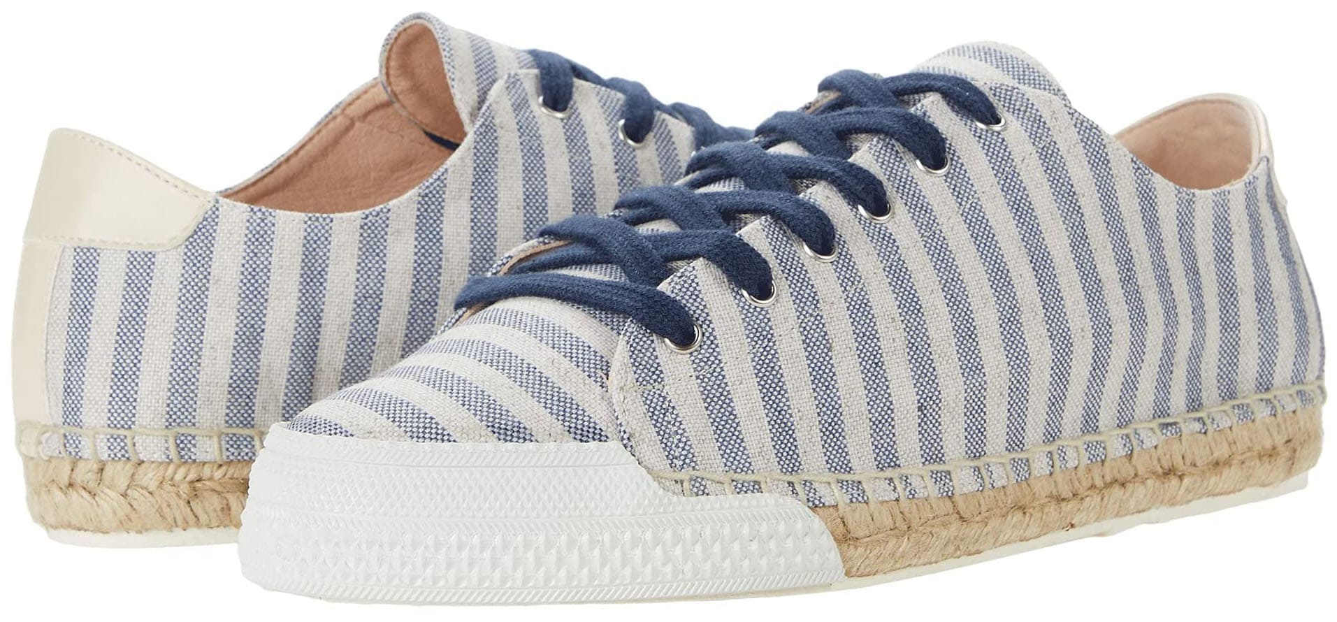 A pair of handcrafted, hand-dyed sneakers with reinforced toe bumpers and jute-wrapped soles