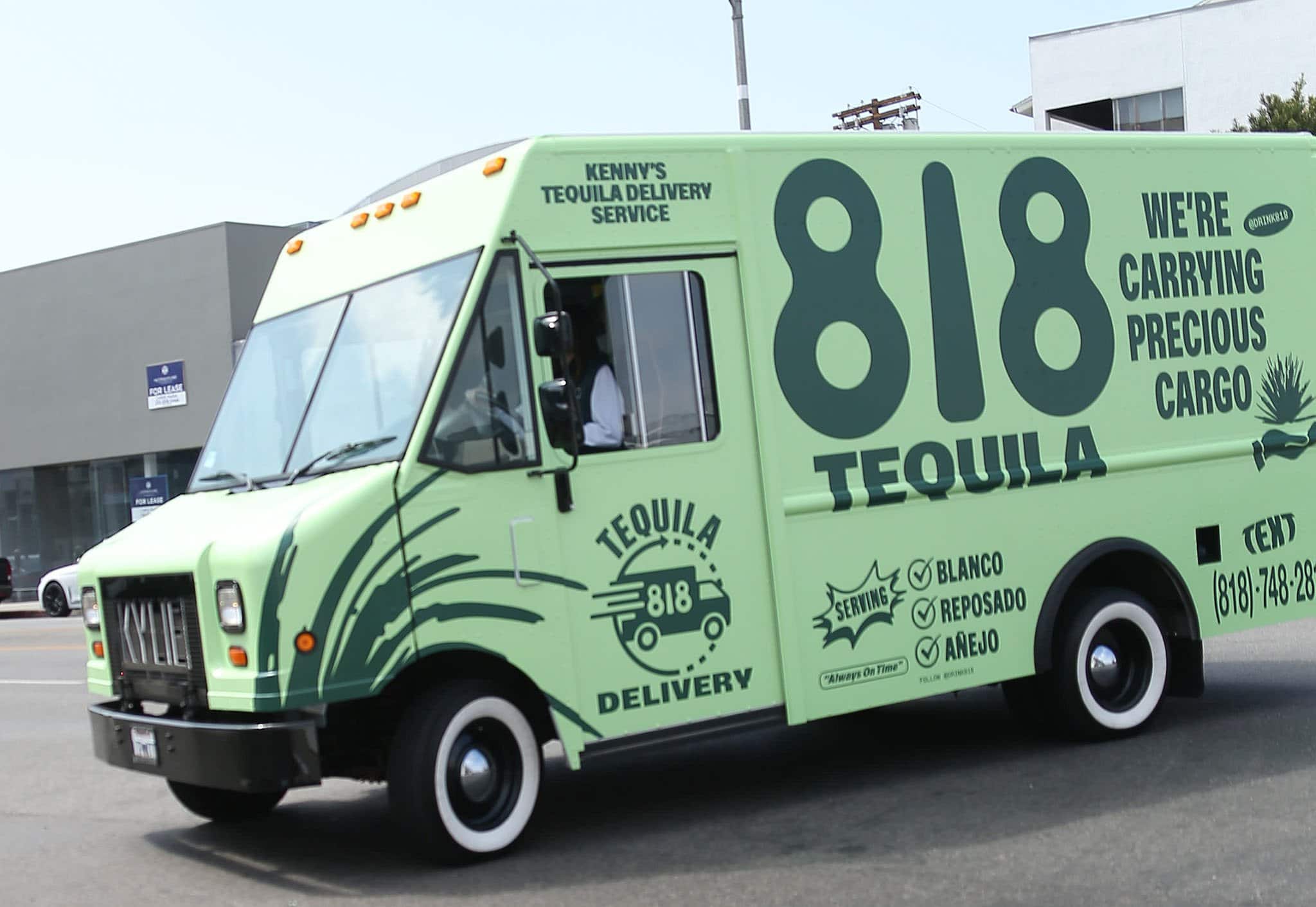 Kendall Jenner personally delivers her 818 Tequila brand to different stores in California