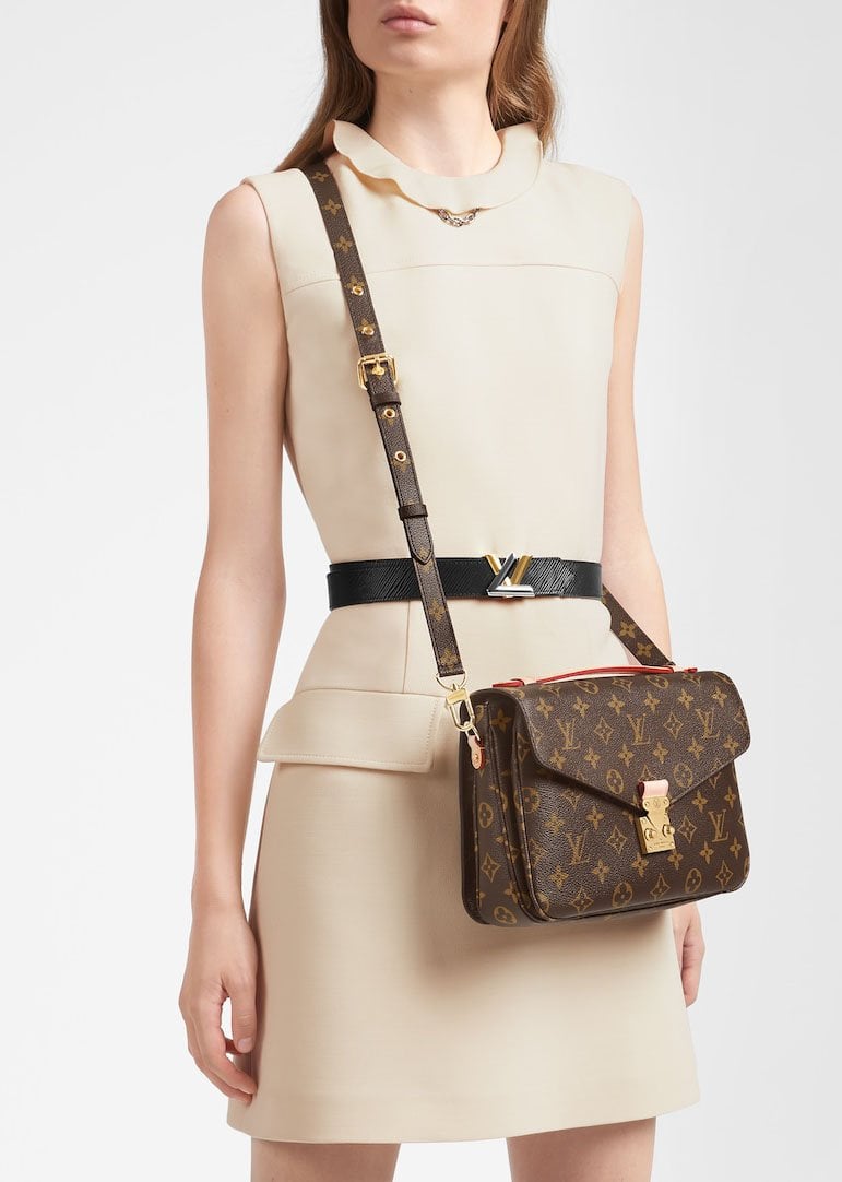 A compact schoolbag-like satchel with the classic LV monogram and gold-tone hardware