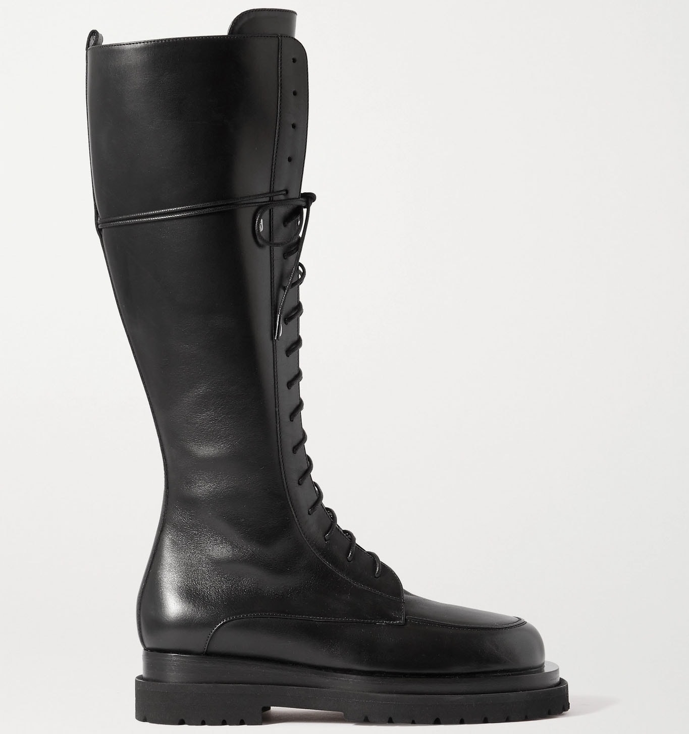 Magda Butrym's best-selling pair features side zips, lace-up closure, and thick lug soles