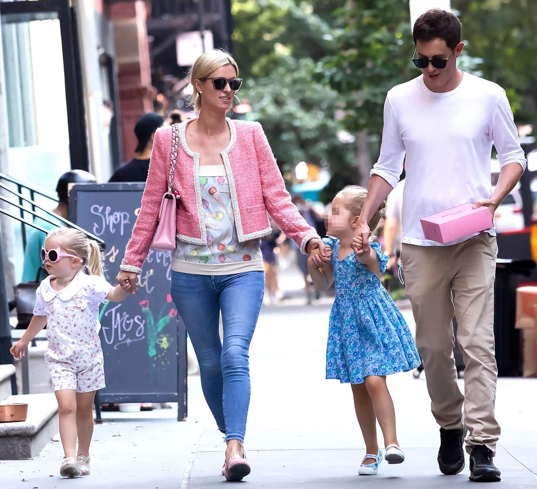 Nicky Hilton and James Rothschild head to Little Cupcakes Bakeshop with their kids Lily-Grace and Teddy