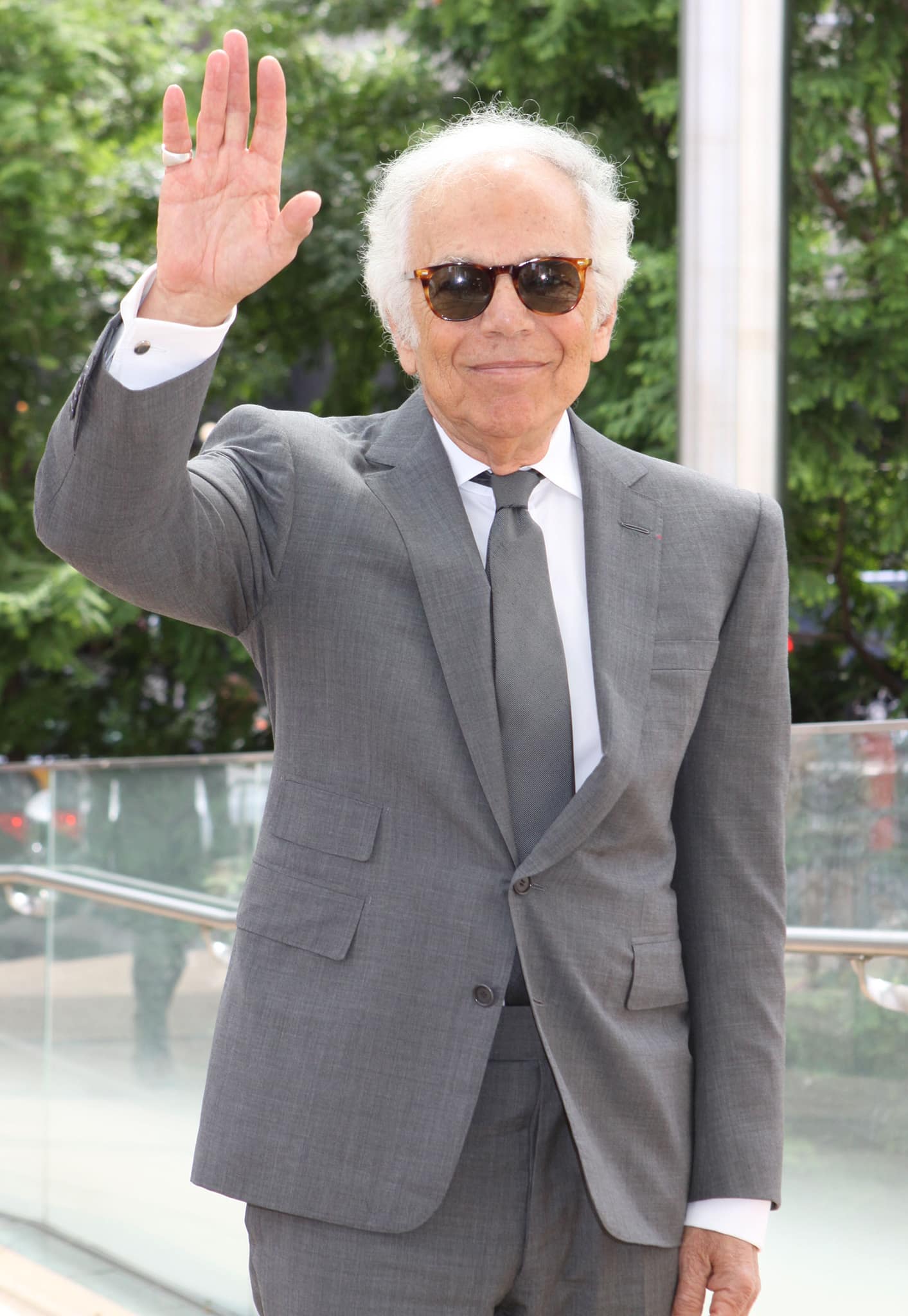 Ralph Lauren pictured at the New York Fashion Week lunch in honor of Carolina Herrera on September 3, 2014