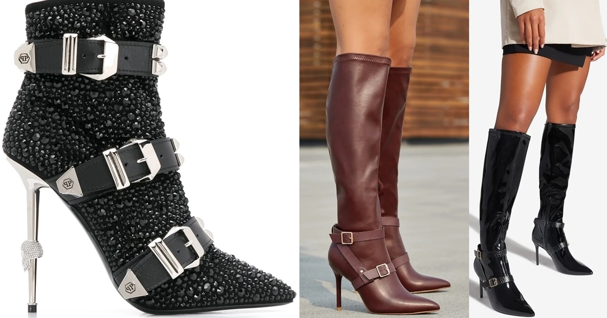 buckled booties