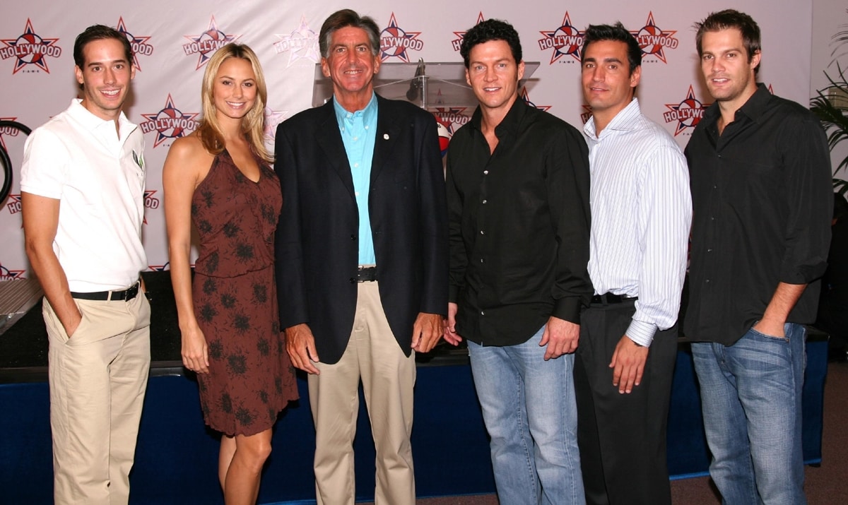 Carter Reum, Stacy Keibler, Kevin McKeown, Brady Anderson, AJ DiScala, and Geoff Stults