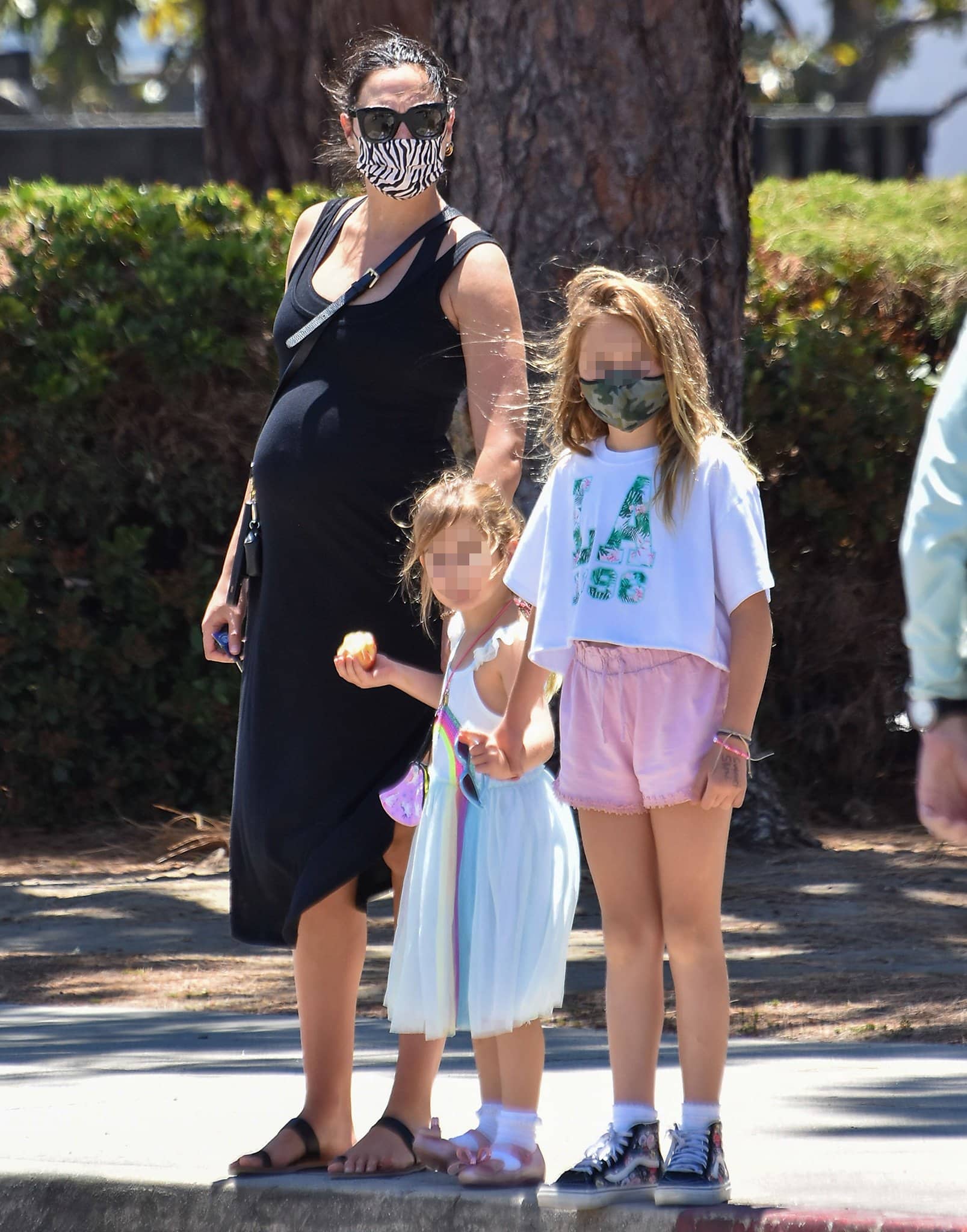 Gal Gadot brings her daughters to Joan's on Third for lunch on June 9, 2021