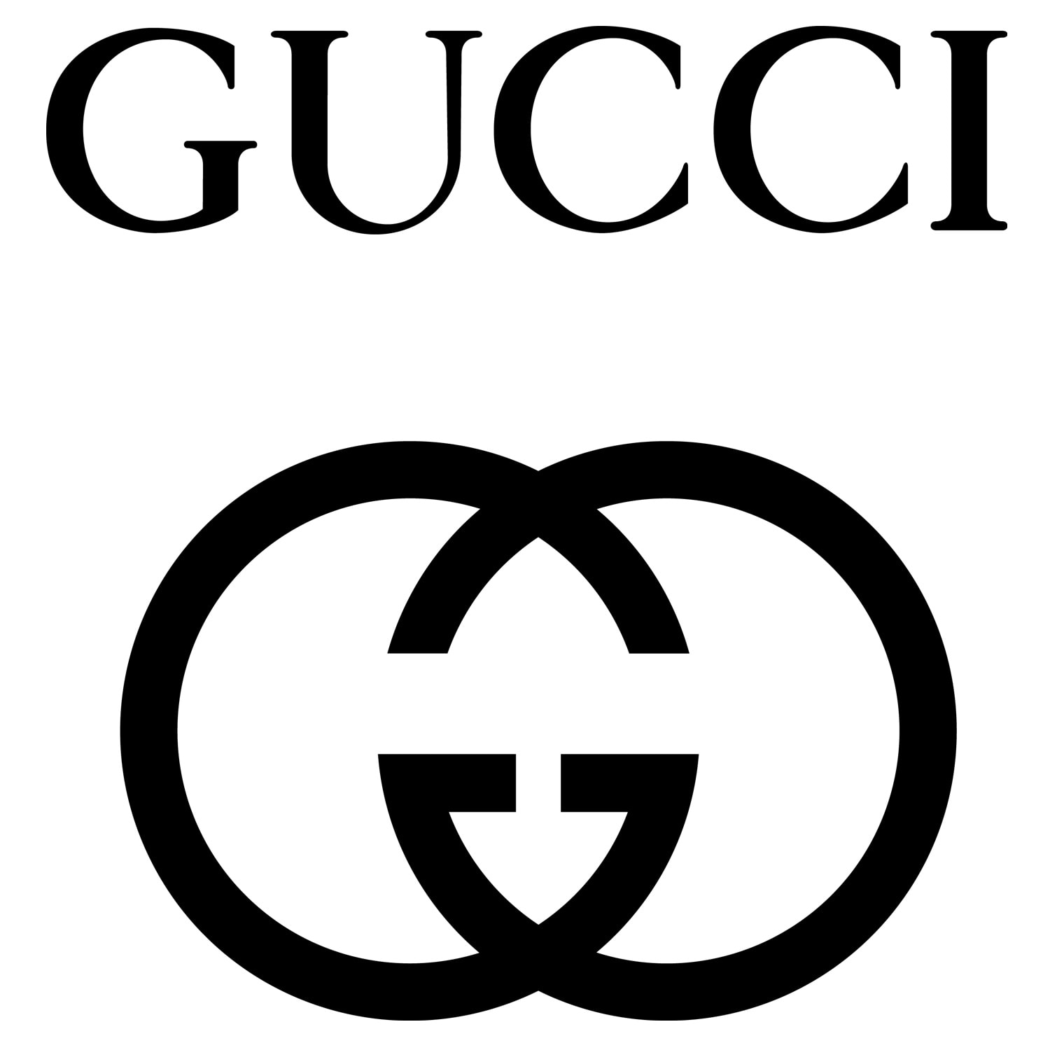 Gucci's interlocking G logo, which is the initials of Guccio Gucci, has become synonymous with luxury and sophistication