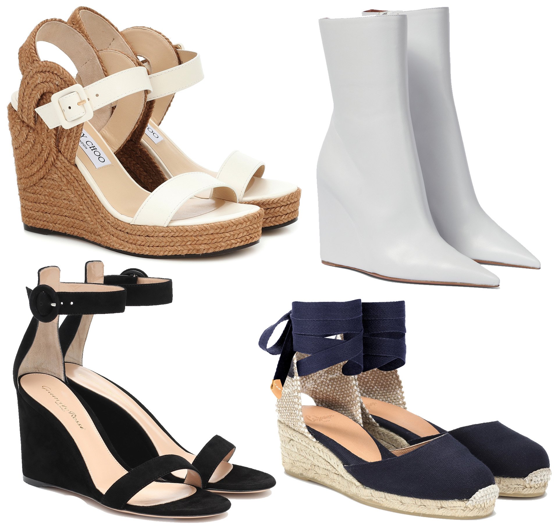 Wedge heels provide height and comfort without compromising style