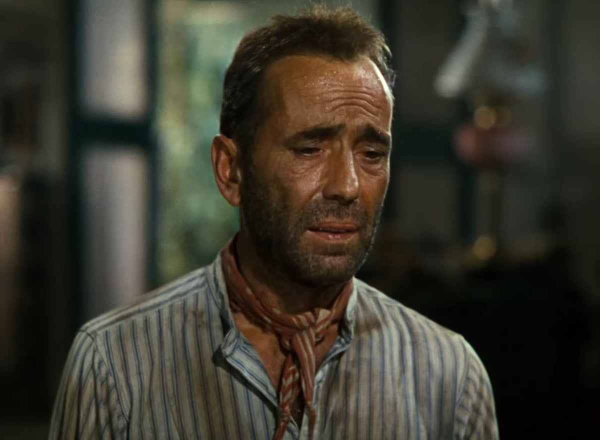 Humphrey Bogart as Charlie Allnut in the 1951 British–American adventure film The African Queen