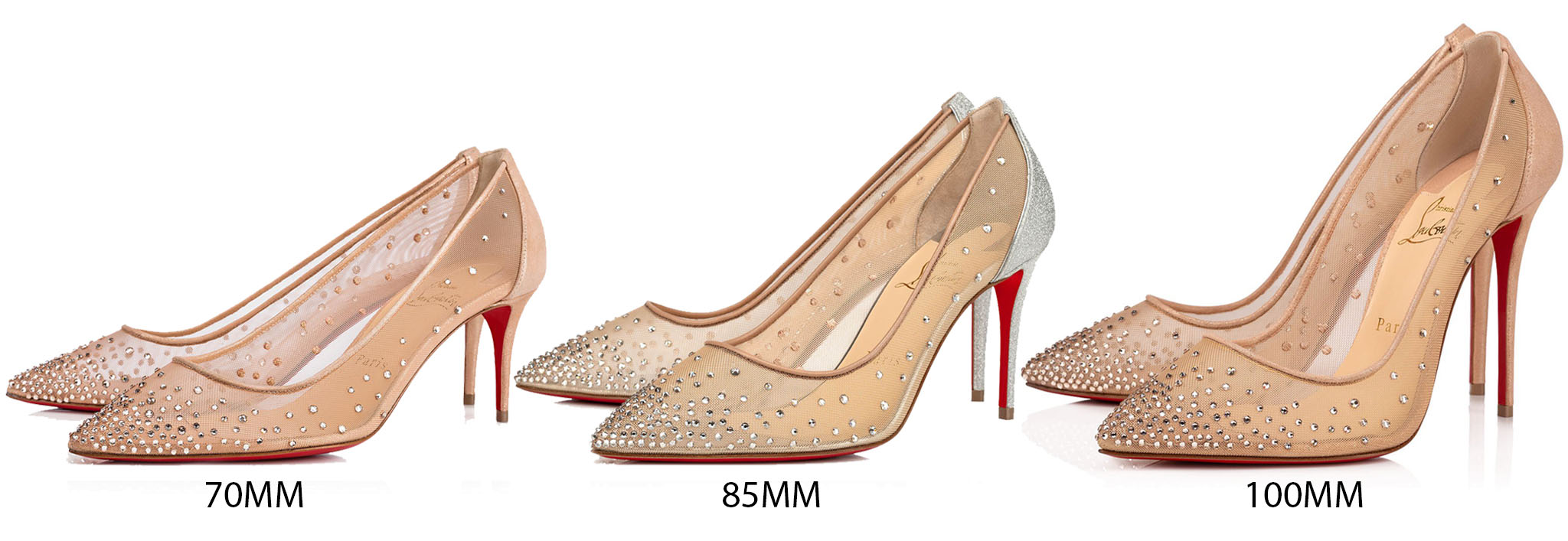 louboutin heel height comparison