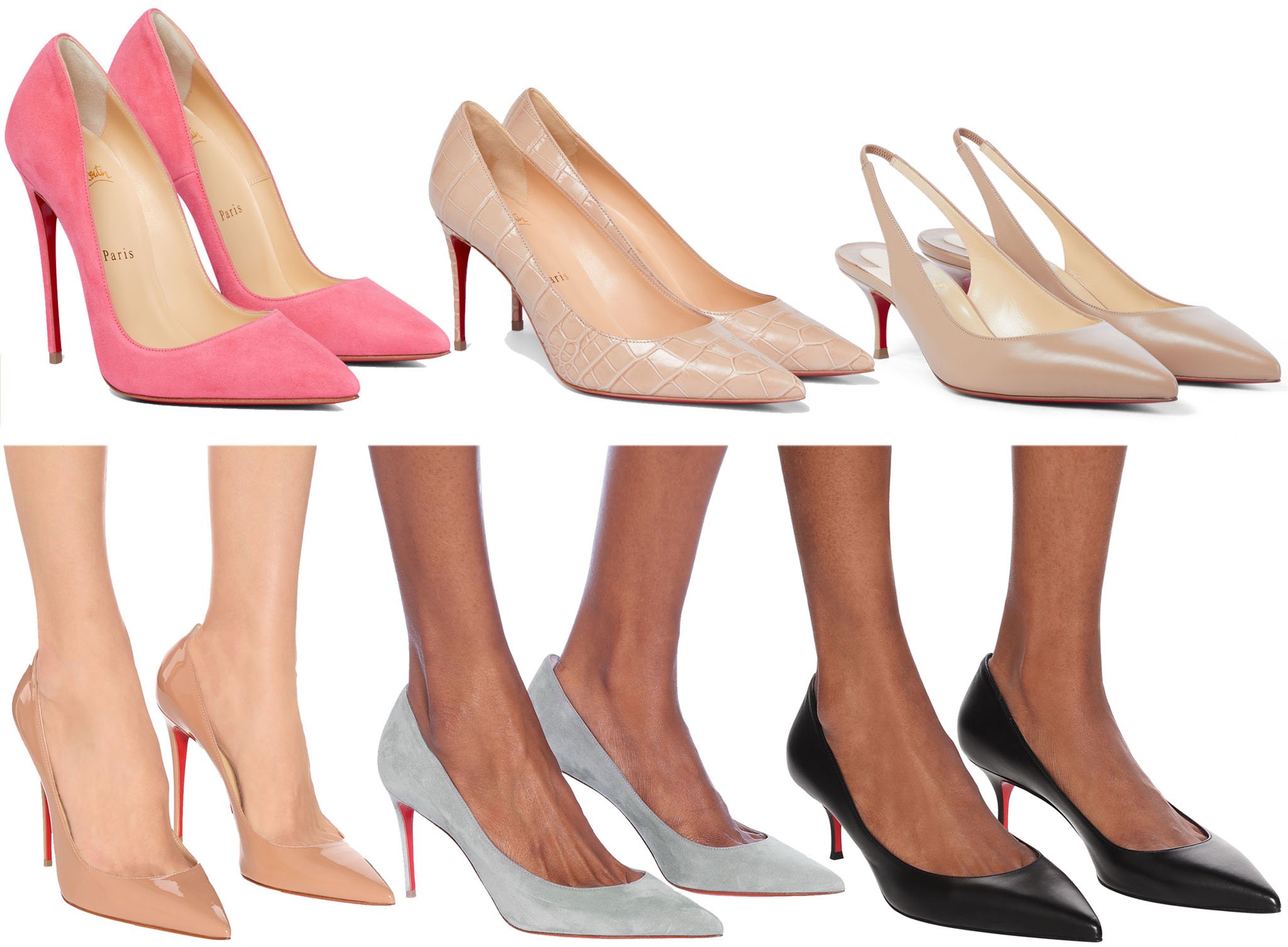Louboutin shoes on sale heel height