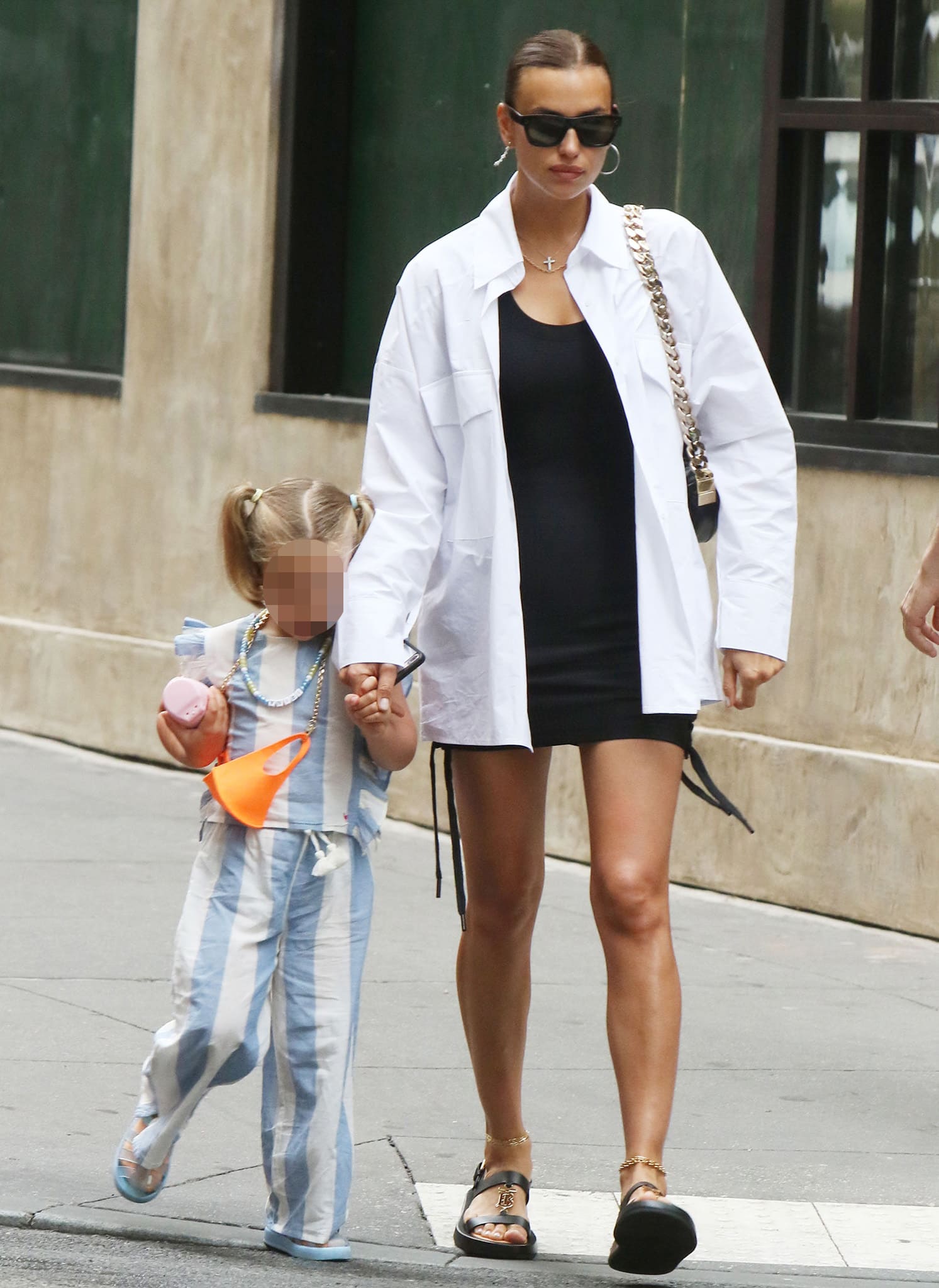 Irina Shayk steps out with daughter in Soho, New York City on June 22, 2021